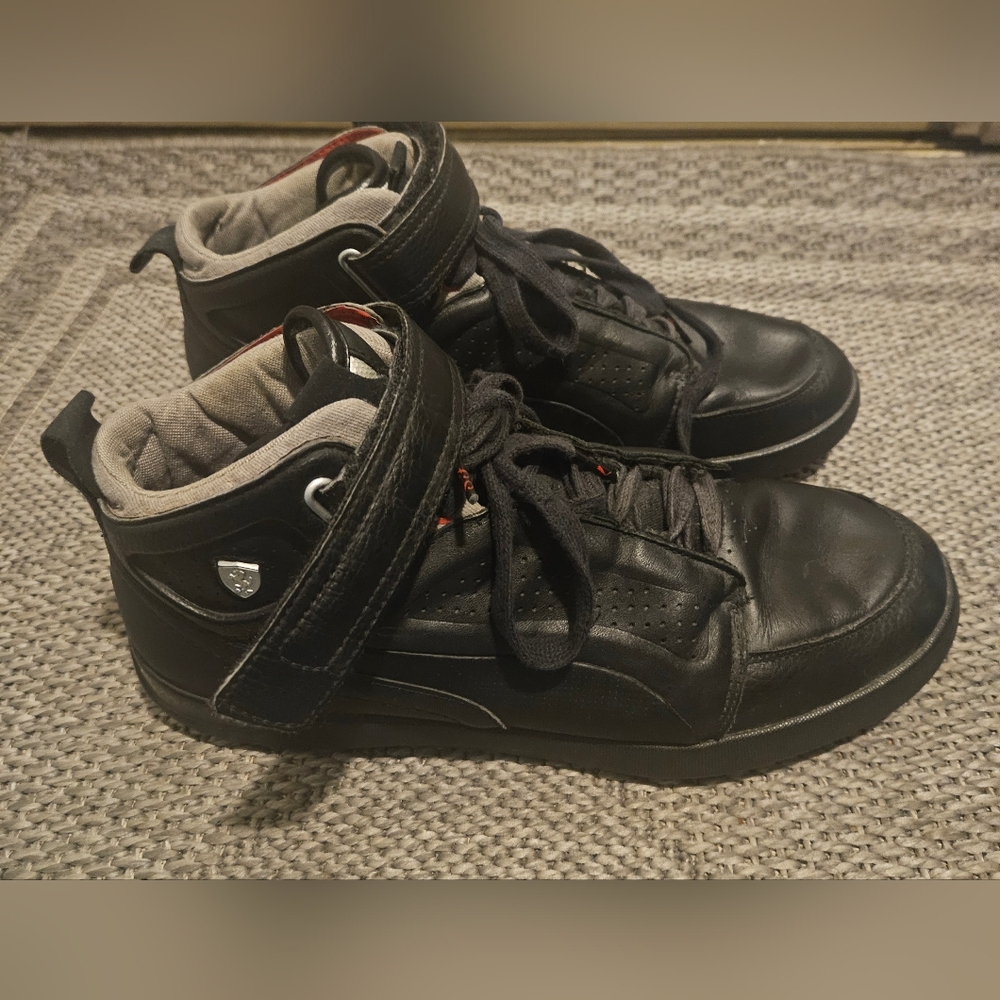 Puma x Ferrari Shoes Leather High Top Driving Sneaker Men’s Size 10 Blk